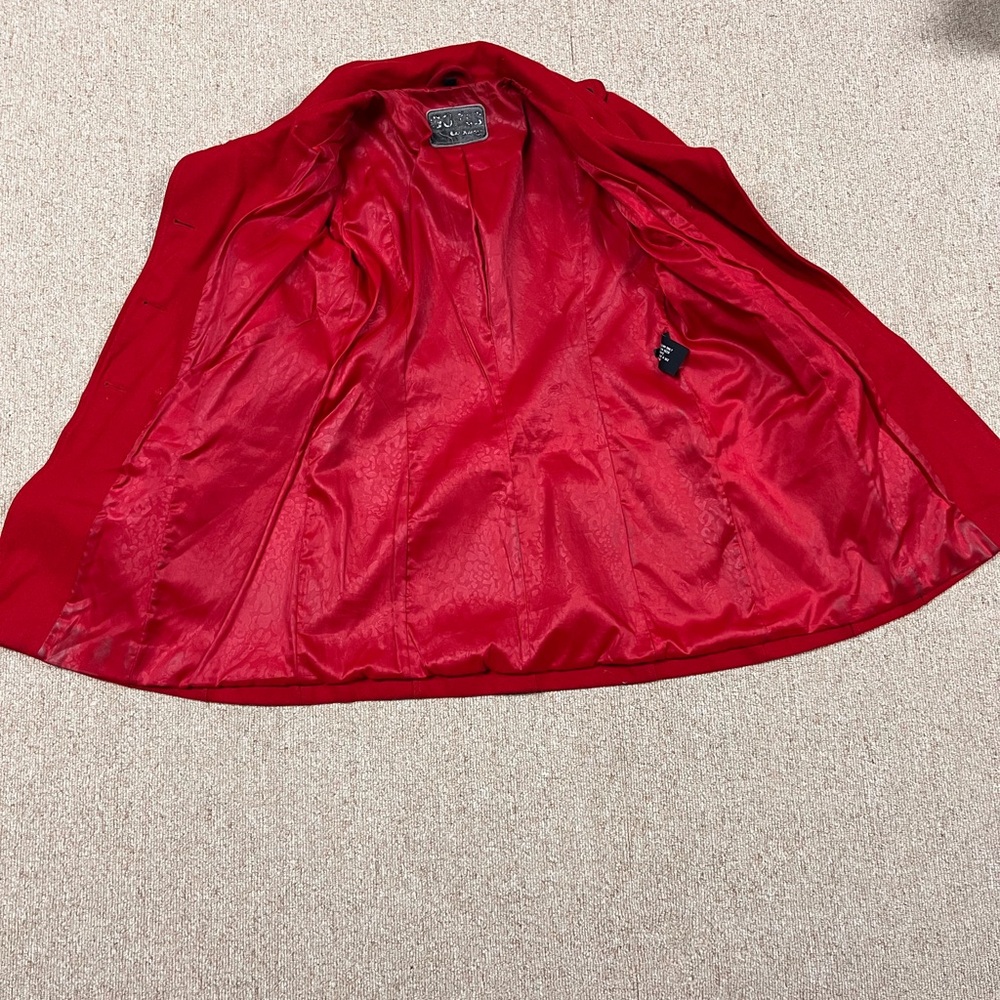 Guess Women's Vibrant Red Trench Coat - Picture 10 of 16